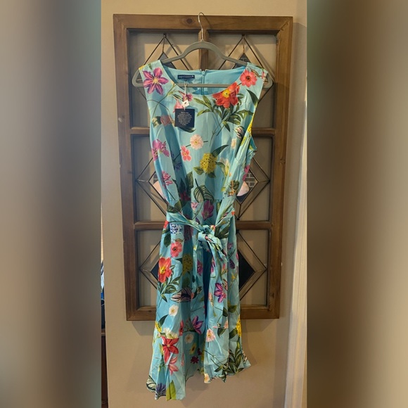 Talbots Spring Floral Dress SIZE 16 PETITE - Picture 2 of 8